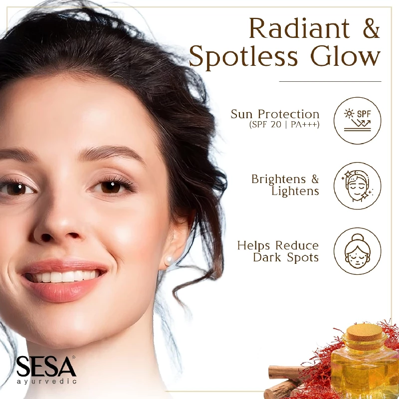 sesa Kumkumadi Kesar Skin Brightening Day Cream Spf 20, 50 g-6.webp